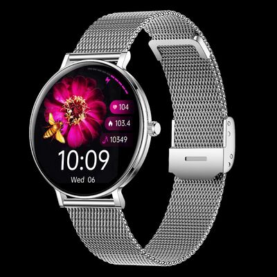 Un buon prezzo. Ultra-sottile Acciaio Inossidabile IP68 Impermeabile Per Chiamate Monitoraggio Pressione Sanguigna Cuore Sonno in linea