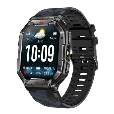 Un buon prezzo. KR82 2.1'' Sport Smart Watch Grande schermo Compasso Vigilanza della frequenza cardiaca Torcia elettrica in linea
