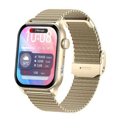 1.53 pollici Android Square Smartwatch Supporto BLE5.3 Carica magnetica