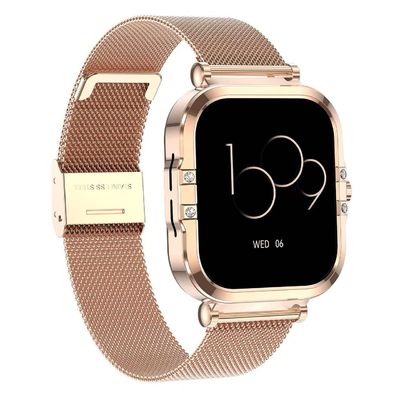 Android 4.4 Smart Watch a forma quadrata NFC Rectangle Smartwatch a forma rettangolare Allenamento alla respirazione