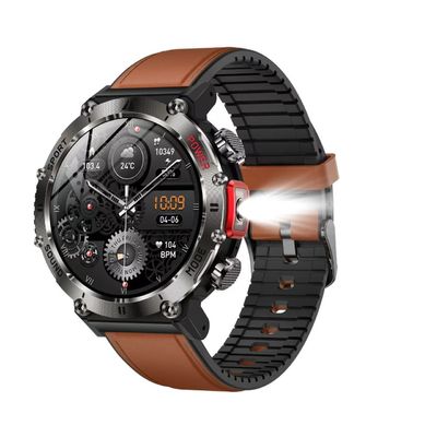 Un buon prezzo. 1GB ROM Forma rotonda Smart Watch Ricarica wireless Velocità cardiaca Velocità della pressione sanguigna in linea