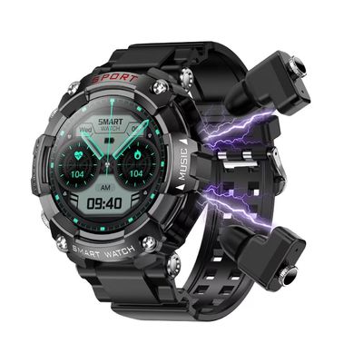 Un buon prezzo. Ottieni il meglio da entrambi i mondi con TWS Smart Watch e auricolari wireless Perfetto per gli appassionati di fitness in linea