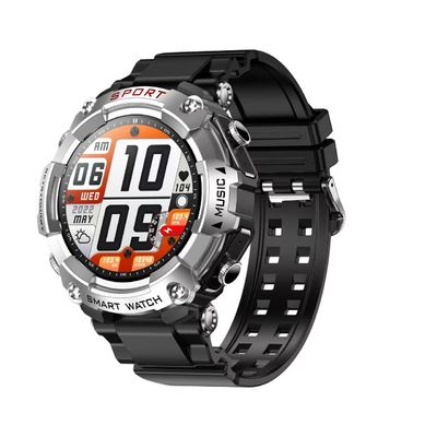 Rainbuvvy T96 argento 2 in 1 orologio sportivo intelligente Bluetooth pedometro chiamata