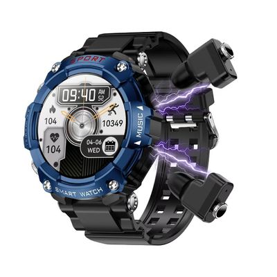 Auricolare wireless e braccialetto per musica locale Smart TWS Smart Watch con MIC e sensore G incorporati