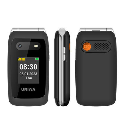 UNIWA V202T Nero Vecchio Smartphone 1450mAh Tasto SOS Alta Forza