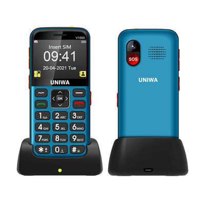 Facile utilizzo Telefoni cellulari per anziani UNIWA V1000 Lunga durata con schermo da 2,31