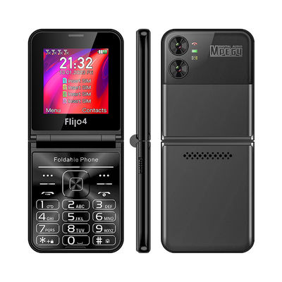 Un buon prezzo. F265 2.55'' 4 schede SIM Flip Keypad Telefono cellulare 1400mAh Fotocamera Radio FM 2G in linea