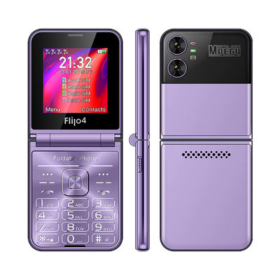 Un buon prezzo. Anziano F265 2.55''4 schede SIM Flip Button Telefono 1400mAh Fotocamera Bluetooth Radio FM 2G in linea
