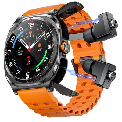TWS Headset 2 in 1 NFC 1.53inch AMOLED Fitness Tracker Salute Smartwatch GT98 Ultra