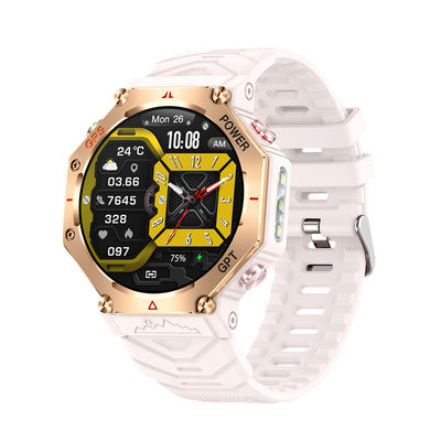 KC91 GPS smart watch 1.39'screen supporto GPT torcia bluetooth sport multiplo