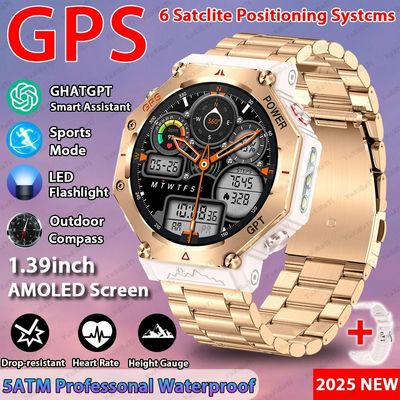 Un buon prezzo. 2025 ChatGPT AI assistente GPS Smart Watch 5ATM impermeabile GNSS a doppia banda Compasso Sport militare in linea