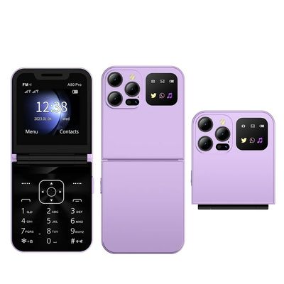 Un buon prezzo. 2G Feature Phone A50 PRO con MTK CPU 2.4 pollici schermo 1350mAh Flip Design e Speed Dial in linea