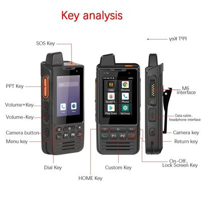 Un buon prezzo. UNIWA F60 Zello Walkie Talkie IP68 Smartphone Android 9 2.8 '' 1+8GB FM Radio 5300MAH 4G PTT GPS in linea