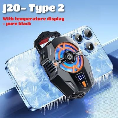 J20 Mobile Phone Cooler Fast Cooling Low Noise Operation per PUBG Altri giochi popolari su IOS Android