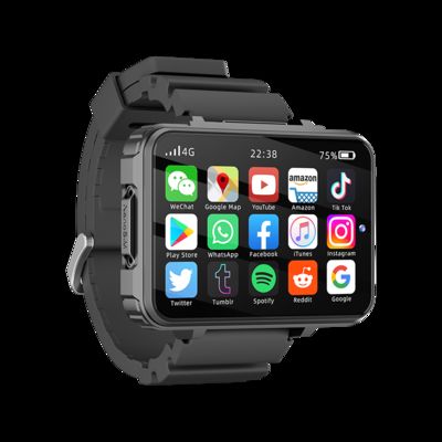 2.4 pollici Grande Smartwatch Amoled Con Doppia Fotocamera GPS WIFI Sim Card Slot Gioco