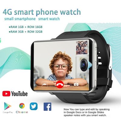 Un buon prezzo. DM100 4G 2.86 Inch Screen Smart Watch Android 7.1 OS Telefono 3+32GB 5MP Fotocamera 480*640 Ips 2700mah in linea