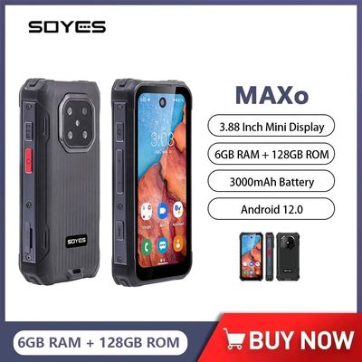 Un buon prezzo. MAXo Mini Smartphone Robusto 6+128GB 3.88'' Octa Core Android 12 Dual SIM 4G 3000mAh Torcia in linea