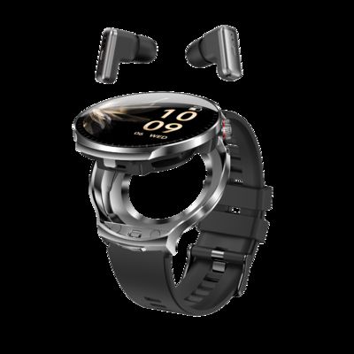 Un buon prezzo. T100 Uomini TWS 2 in 1 Wireless Bluetooth Call Headset Frequenza cardiaca Sport Musica Auricolari Smartwatch in linea