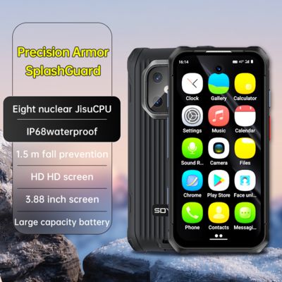 Un buon prezzo. IPS Android12 6+128GB 3000mAh MAXO Rugged Smartphone IP68 Mini Waterproof 3.88 '' in linea