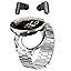 Un buon prezzo. 2 in 1 Smart Watch con auricolari wireless offrendo alta risoluzione IPS Display Microphone Speaker in linea
