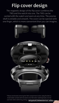 Un buon prezzo. Smartwatch 2 in 1 con auricolari wireless, schermo IPS da 1,85 pollici, Bluetooth 5.0 e sensore G integrato in linea