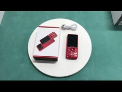 Telefono a pulsante 2.4'' 1500mAh Ristorante di sveglia, lettore musicale, torcia elettrica