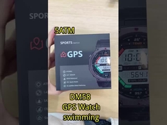 DM58-GPS Zinc Alloy GPS Smart Watch 5ATM BLE 5.3 500mAh Batteria Sport Watch impermeabile