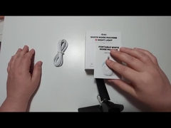 Chiusura per bambini Macchina di rumore bianco con luce notturna a cinque colori 30 Suoni rilassanti Funzione timer