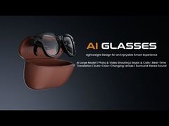 Presentazione Occhiali Smart AI M02 con Fotocamera da 8MP, Registrazione Video, Traduzione, Occhiali da Sole, Bluetooth, Tu