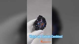 Auricolare Smart Watch Nuovo aggiornamento 2 in 1 Wireless TWS Combo Bluetooth Talk Auricolari Cuffie per riproduzione musicale